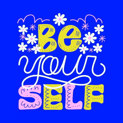 Be yourself poster